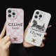 CELINE Triomphe & Carriage Print iPhone Case