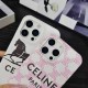CELINE Triomphe & Carriage Print iPhone Case