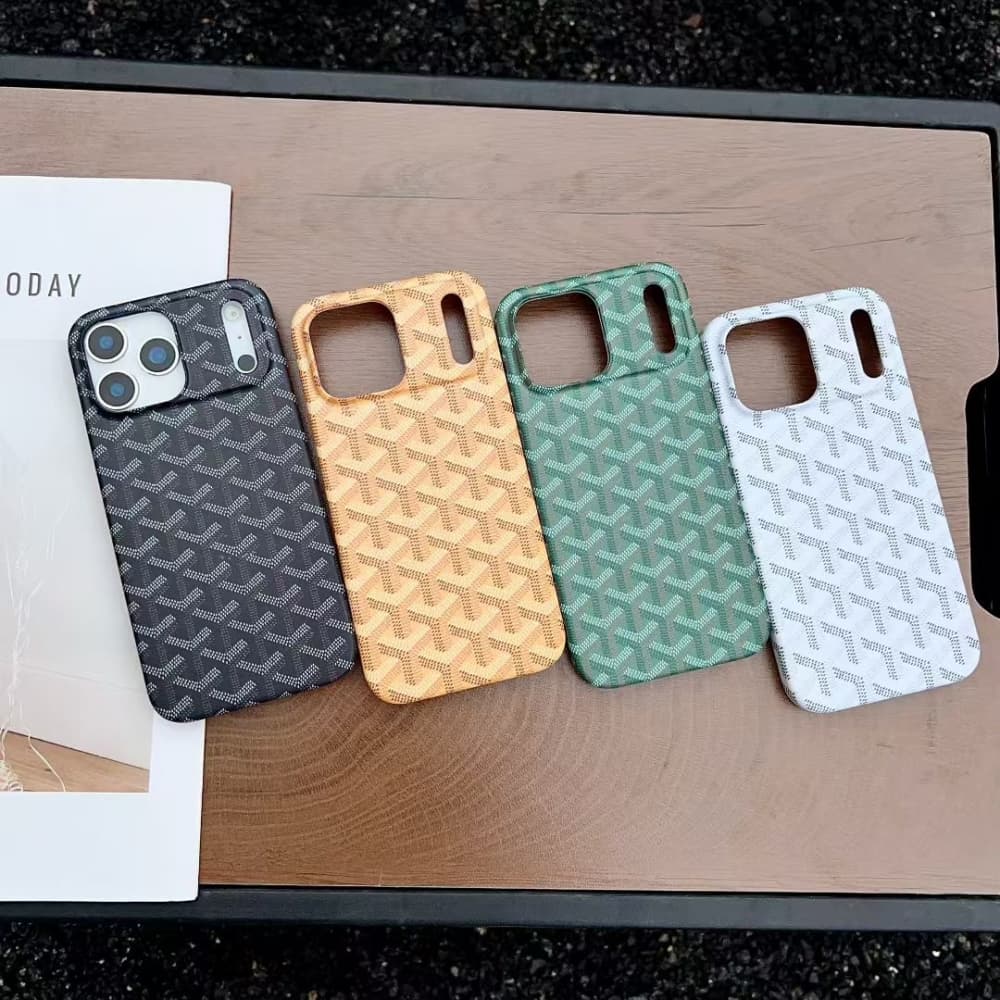 Goyard Chevron Print iPhone Case (4 Colors)