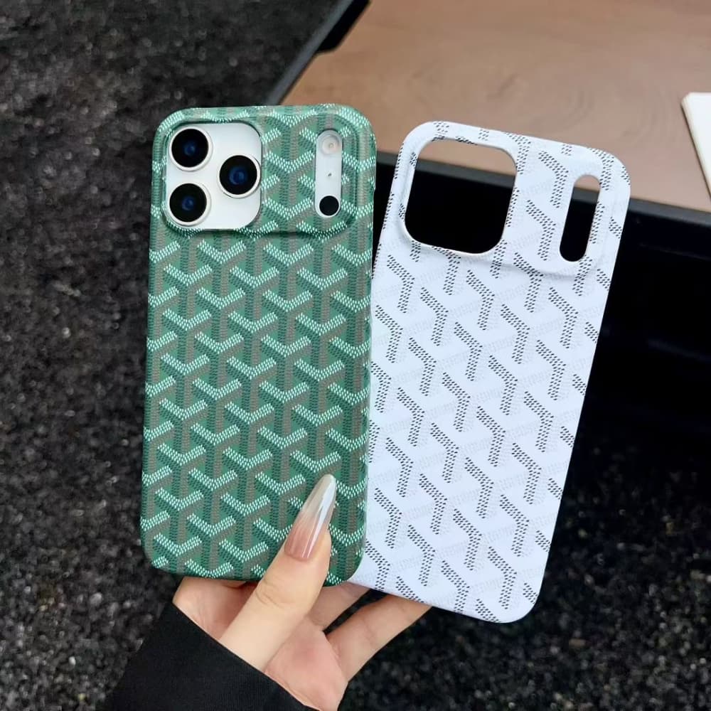 Goyard Chevron Print iPhone Case (4 Colors)