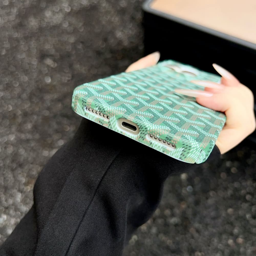 Goyard Chevron Print iPhone Case (4 Colors)