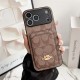 LV Gucci Coach Burberry Precision Hole iPhone Case with Card Slot
