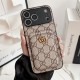 LV Gucci Coach Burberry Precision Hole iPhone Case with Card Slot
