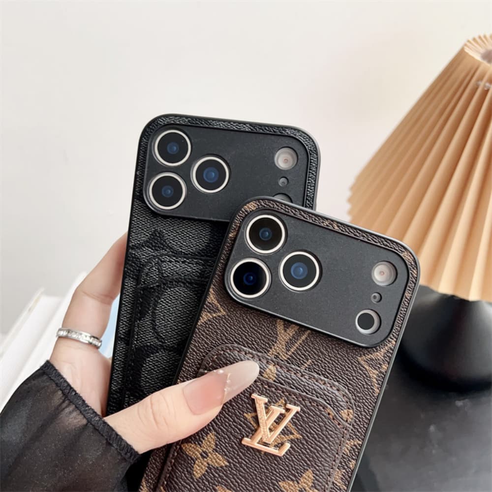 LV Gucci Coach Burberry Precision Hole iPhone Case with Card Slot