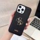 GUESS Embossed Pattern with Gold Logo iPhone Case (4 Colors)