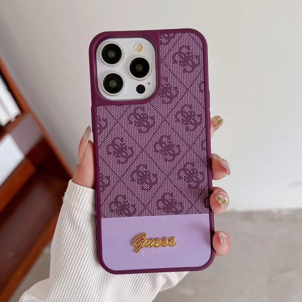 GUESS Floral Pattern with Gold Logo iPhone Case (5 Colors)