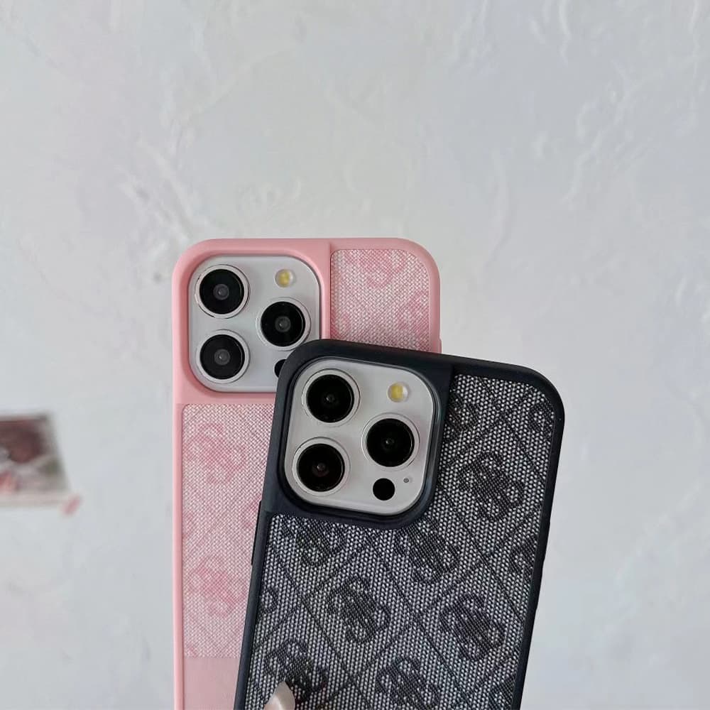 GUESS Floral Pattern with Gold Logo iPhone Case (5 Colors)
