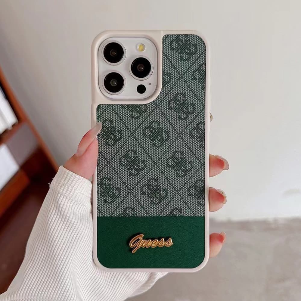GUESS Floral Pattern with Gold Logo iPhone Case (5 Colors)
