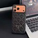 Prada Quilted Pattern with Triangle Logo iPhone Case