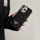 Prada Quilted Pattern with Triangle Logo iPhone Case