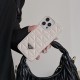 Prada Quilted Pattern with Triangle Logo iPhone Case
