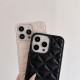 Prada Quilted Pattern with Triangle Logo iPhone Case