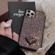 Prada Full Crystal iPhone Case with Metal Logo (11 Colors)