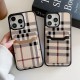 Burberry Classic Check with Double-layer Card Slots iPhone Case