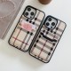 Burberry Classic Check with Double-layer Card Slots iPhone Case