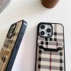 Burberry Classic Check with Double-layer Card Slots iPhone Case