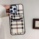 Burberry Classic Check with Double-layer Card Slots iPhone Case