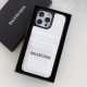 Balenciaga Logo Print with Double-layer Card Slots iPhone Case (4 Colors)
