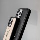 YSL Gold Logo & Leather Texture Embossed iPhone Case (3 Colors)