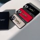 YSL Gold Logo & Leather Texture Embossed iPhone Case (3 Colors)