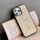Louis Vuitton Gold LV Logo & Fleur Pattern Embossed iPhone Case (3 Colors)