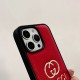 Gucci Gold GG Logo & Text Embossed iPhone Case (3 Colors)
