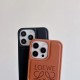 Loewe Embossed Logo & Text iPhone Case (2 Colors)