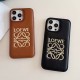 Loewe Gold Logo & Embossed Text iPhone Case (2 Colors)