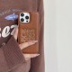 Loewe Gold Logo & Embossed Text iPhone Case (2 Colors)
