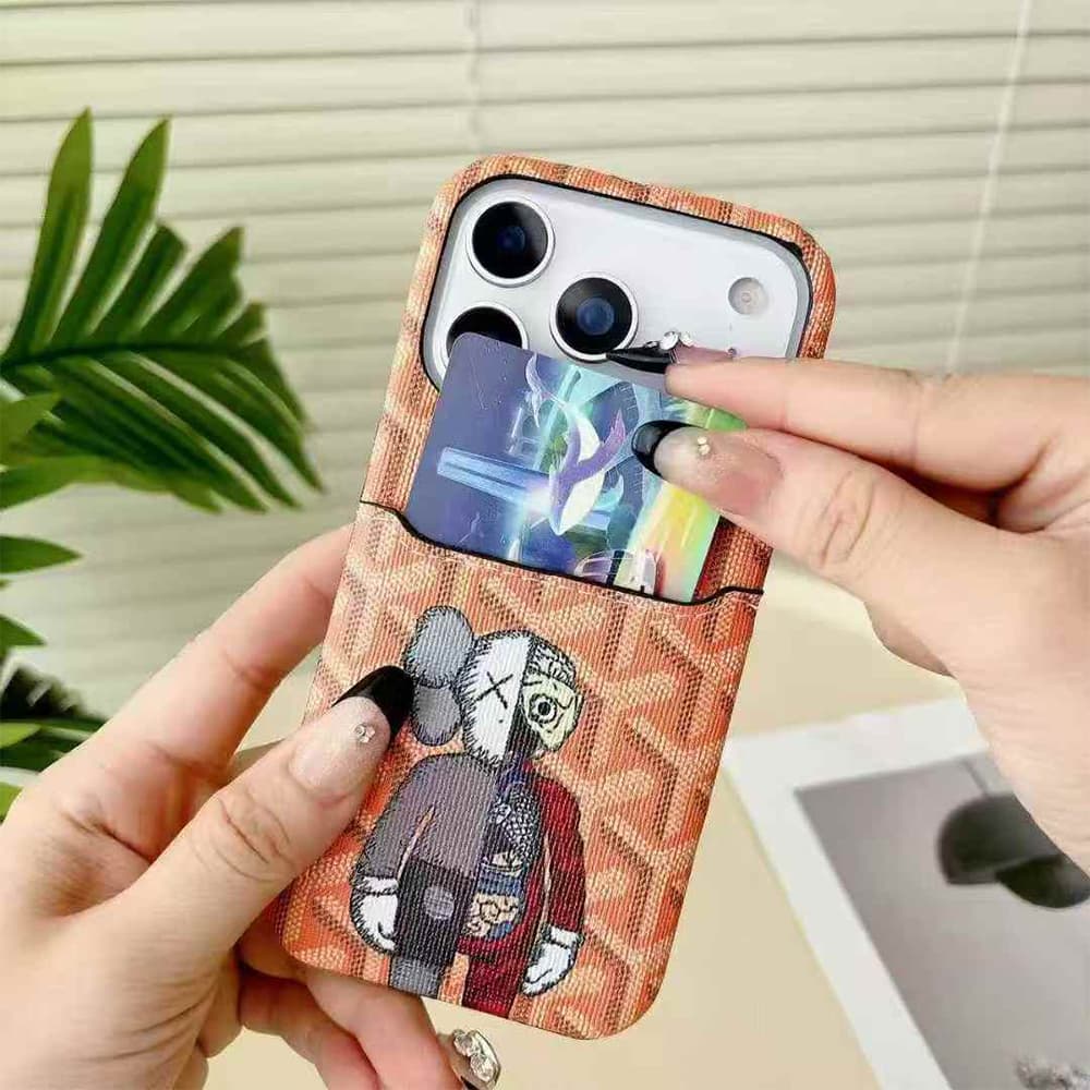 Goyard Classic Print X Cartoon Art iPhone Case (8 Colors)