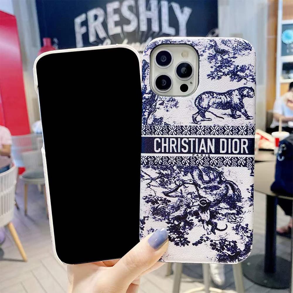 Dior Artistic Print & Logo iPhone Case (4 Colors)