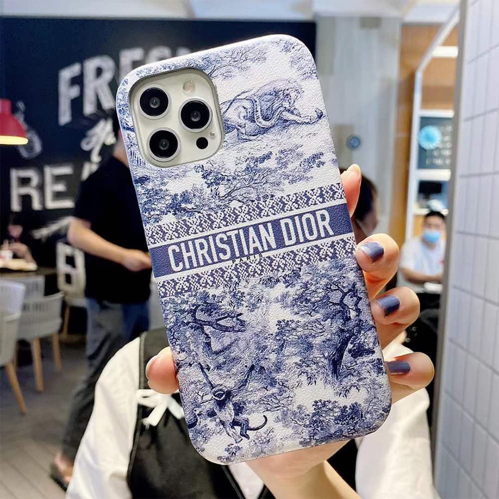 Dior Artistic Print & Logo iPhone Case (4 Colors)