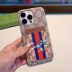 Gucci X Disney GG Print with Daisy Duck Card Slot iPhone Case