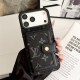 LV & Gucci Foldable Card Holder iPhone Case - Monogram/GG Print
