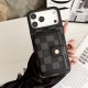 LV & Gucci Foldable Card Holder iPhone Case - Monogram/GG Print