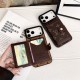 LV & Gucci Foldable Card Holder iPhone Case - Monogram/GG Print