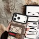 LV & Gucci Foldable Card Holder iPhone Case - Monogram/GG Print