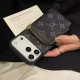 LV & Burberry Zip Pouch Monogram/Check Print iPhone Case
