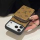 LV & Burberry Zip Pouch Monogram/Check Print iPhone Case