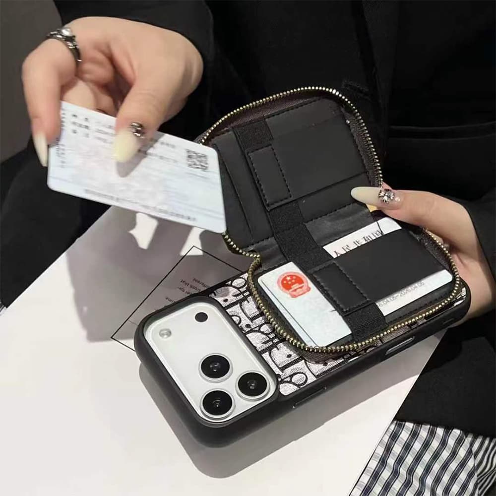 Dior Oblique Zip Pouch iPhone Case