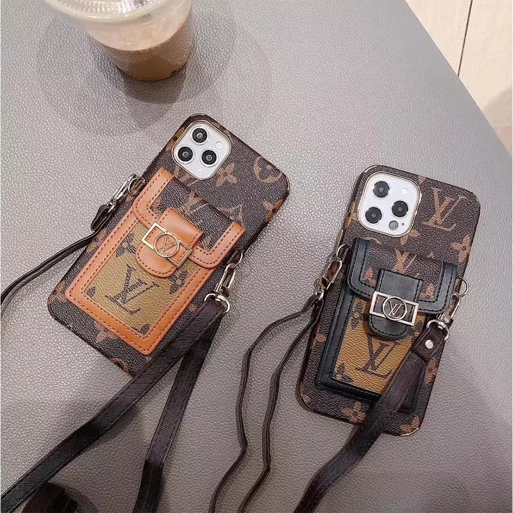 Louis Vuitton Dauphine Crossbody Card Slot iPhone Case