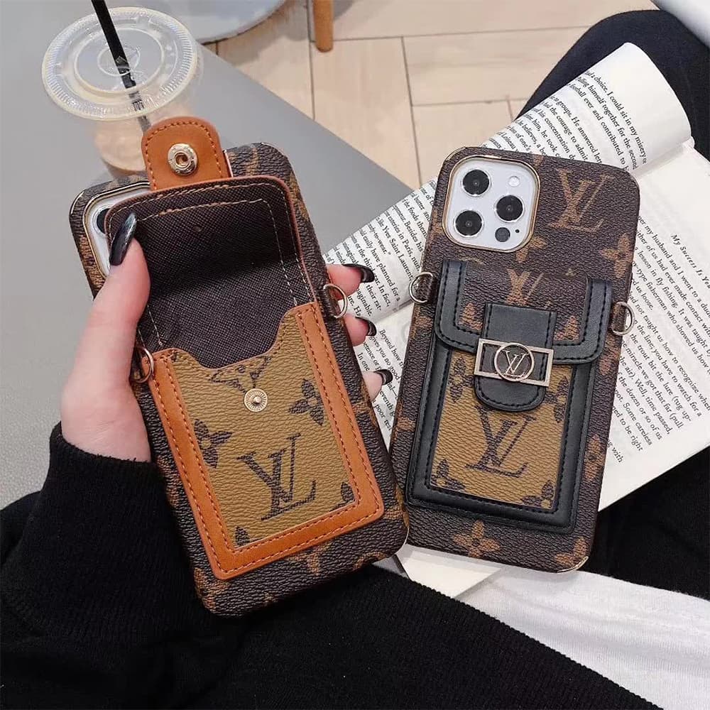 Louis Vuitton Dauphine Crossbody Card Slot iPhone Case