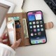 LV & Gucci Flip Leather iPhone Case with Short Strap