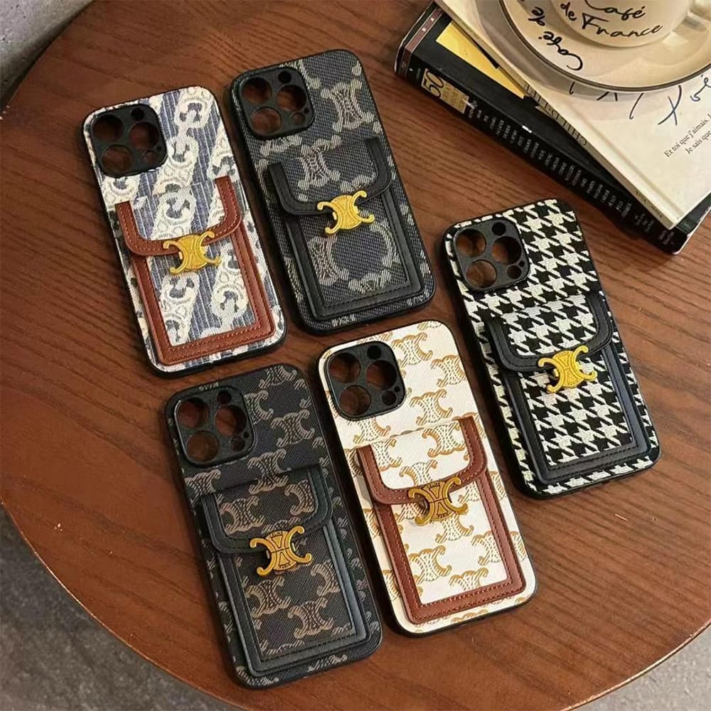 Celine Precise Hole Triomphe iPhone Case - Card Holder