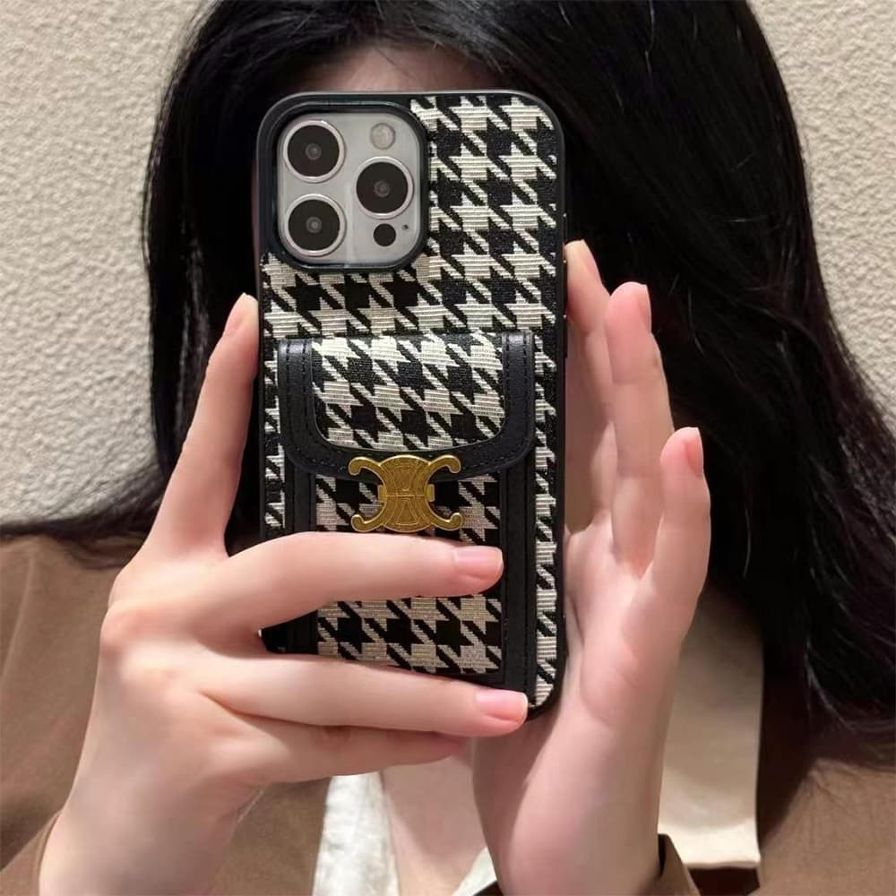 Celine Large Hole Triomphe iPhone Case - Card Holder