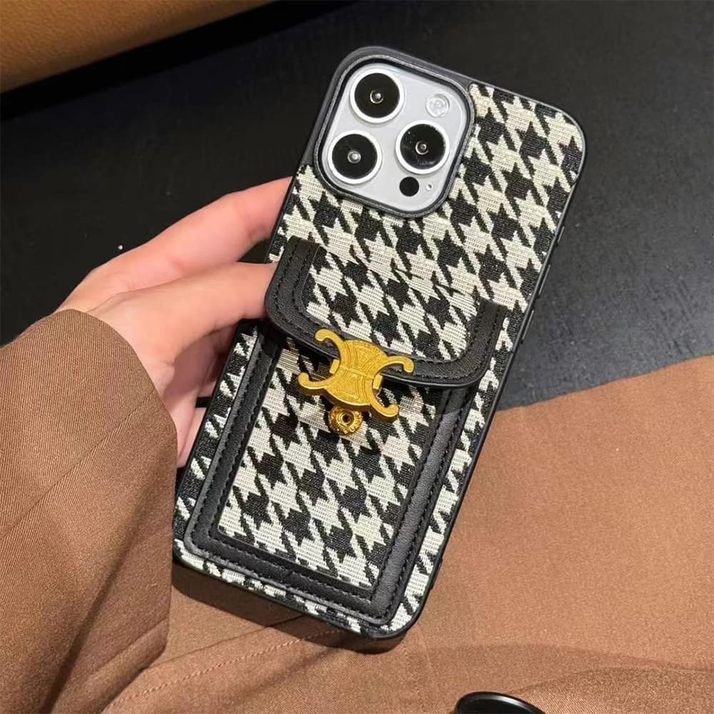 Celine Large Hole Triomphe iPhone Case - Card Holder