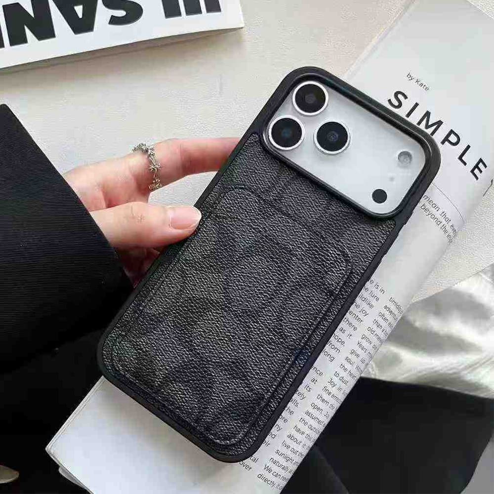 Coach Signature C Print iPhone Case with Card Holder (Multiple Colors)
