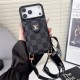 LV & Gucci Flip-style Card Holder Crossbody iPhone Case