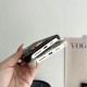 LV Monogram & Leather Patch & Metal Accent iPhone Case