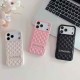 Chanel Quilted Pattern with Gold Logo iPhone Case